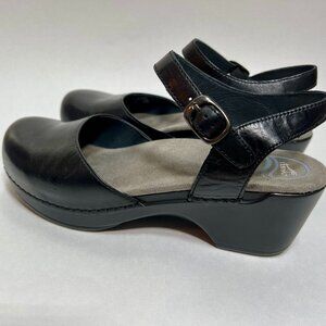 Dansko Sam Black Leather Mary Janes | EU Women's Size 39 | Like New